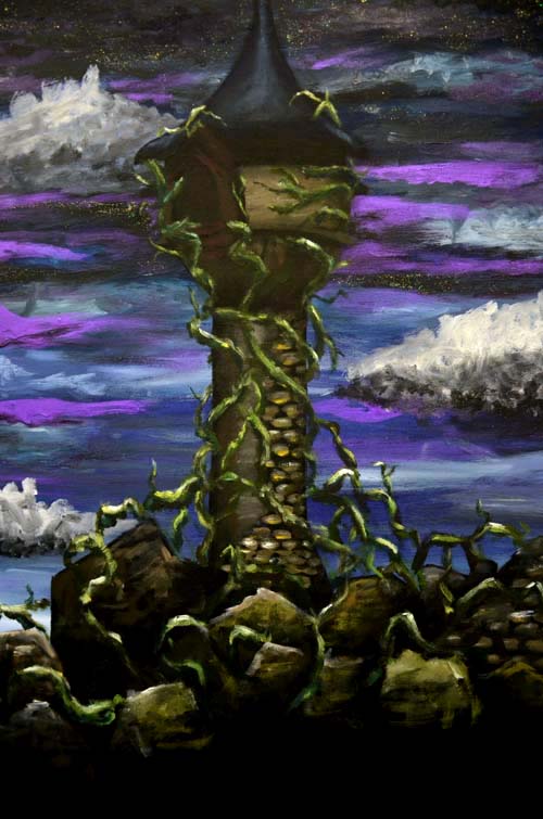 "Enchanted Storm" - Acrylic painting.